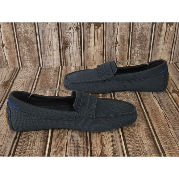 Sz 8.5 Men\'s Rothy\'s The Driving Loafer Navy Blue Comfort Drivers Shoes VGUC